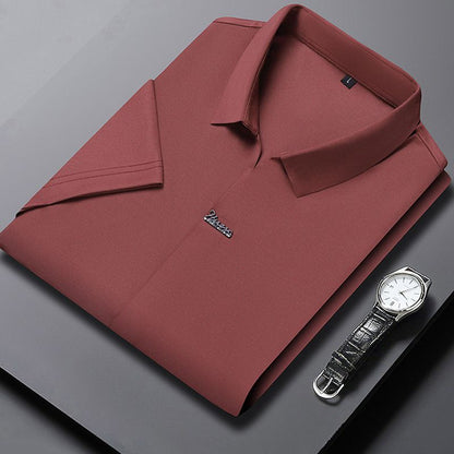 🎁Hot Sale 55% OFF⏳Men’s Casual Lapel Breathable Wrinkle-free T-shirt