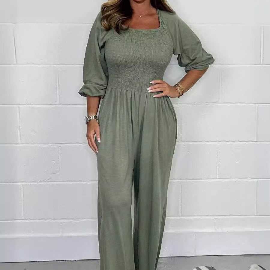🔥2026 NEW SALES - 50% OFF🔥Women's Elastic Waist Summer Jumpsuit