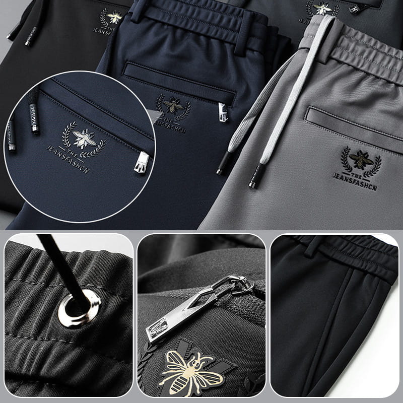 🔥HOT SALE 🔥Men's Non-iron Mercerised Stretch Cotton Breathable Casual Sweatpants【Buy 2 free shipping】