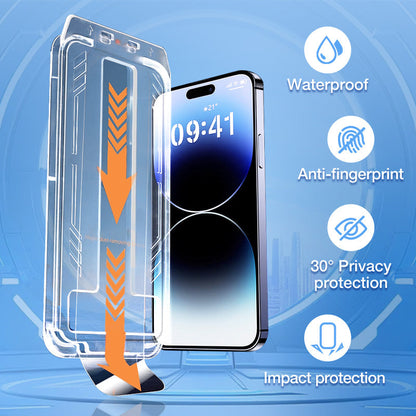 (iPhone 16 is coming!)🔥 iPhone Tempered Anti-Peeking Screen Protector - No Bubbles No Dust
