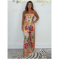 🌸NEW HOT SALE🔥Women's Spaghetti Strap Printed Top & Loose Pants 2-Piece Set