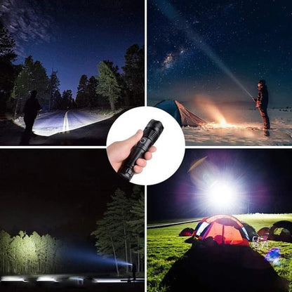 🔦20000 Lumen Flashlight-Extreme Beam & Power Bank Function⚡