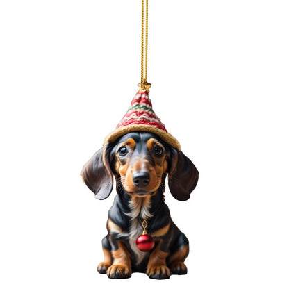 🎄Dog Christmas tree ornament✨Hanging dog ornaments