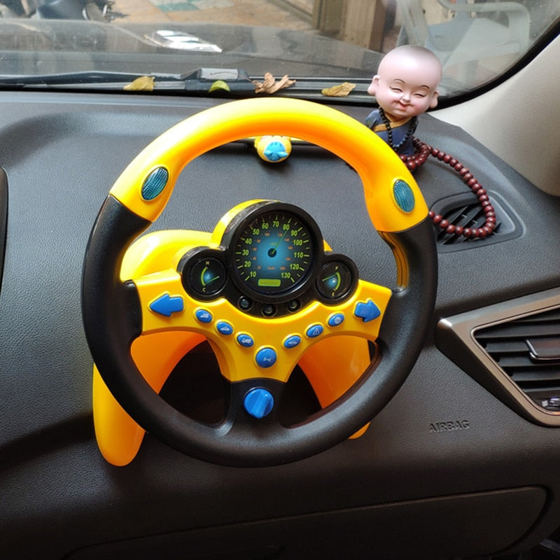 Interactive Light-Up Steering Wheel Toy – Educational Driving Fun for Babies & Toddlers 🚦