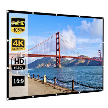 🔥New Arrivals Now on Sale-Portable Projector 4K Anti-Light Folding Screen