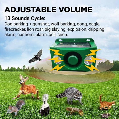 🔥Limited Time 50% Off 💥Beast Repellent Solar Warning Lights with Loud Volume