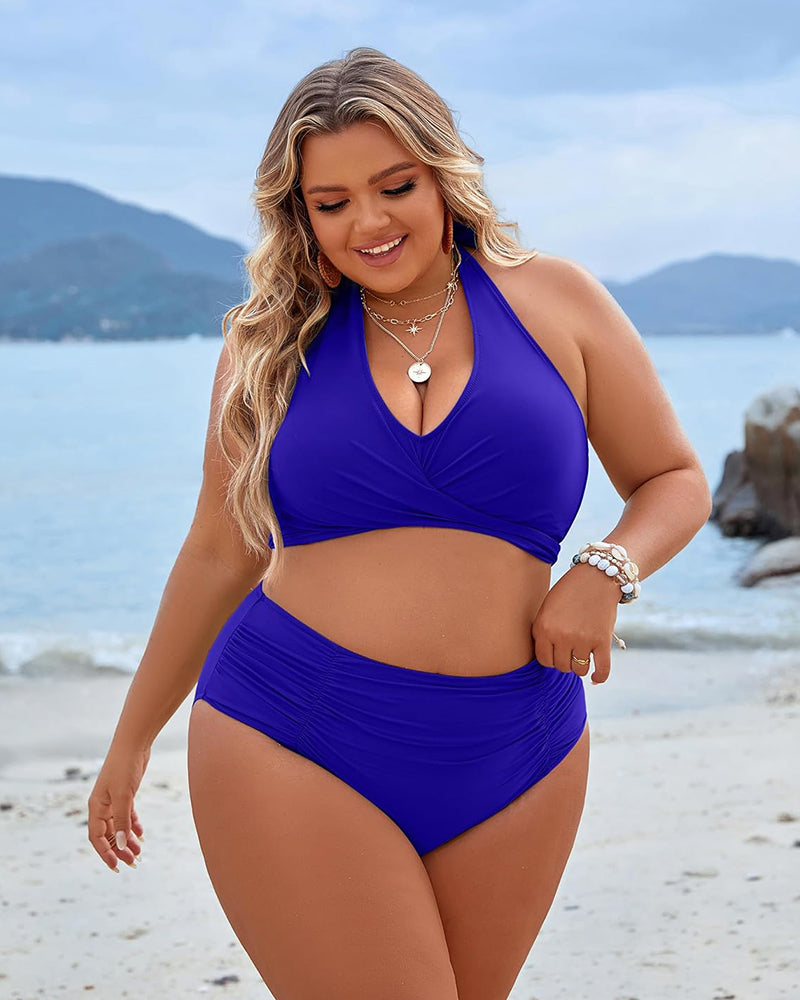 🏝️HOT SALE 49% OFF👙 Tummy Control Bathing Suits Modest High Waisted Bikini Sets