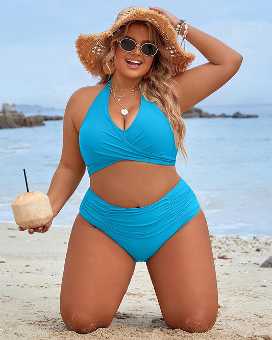 🏝️HOT SALE 49% OFF👙 Tummy Control Bathing Suits Modest High Waisted Bikini Sets