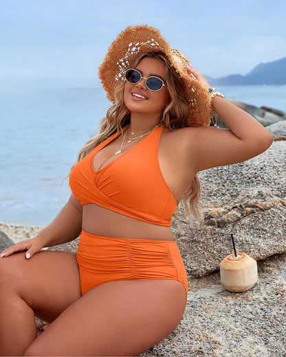 🏝️HOT SALE 49% OFF👙 Tummy Control Bathing Suits Modest High Waisted Bikini Sets