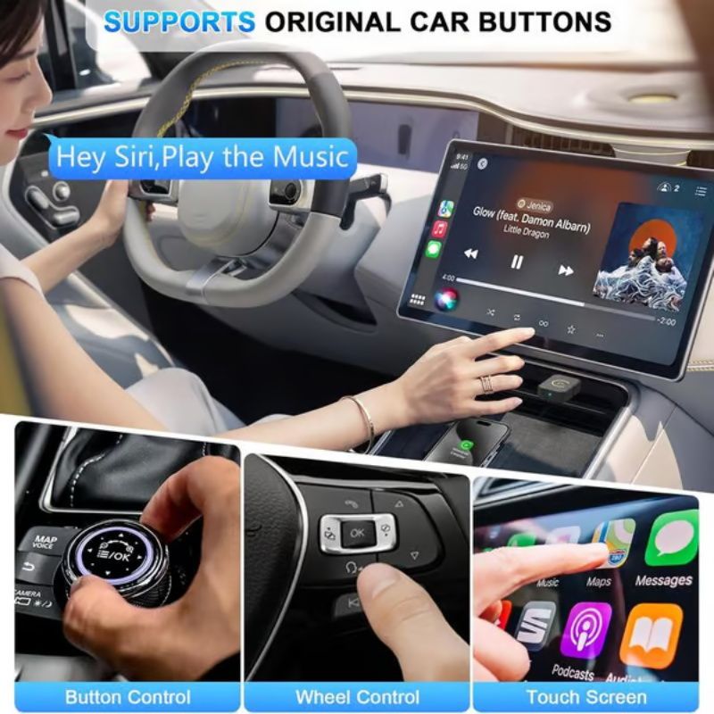 ⏳Last Day 49% Off 💥 Mini Wireless CarPlay Adapter