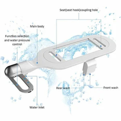 Bathroom Non-electric bidet with double spray head Toilet cleaner Bidet Hygienic self-cleaning bidet