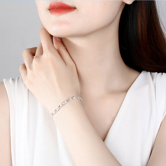 🔥✨Limited Sale 50% OFF💫Elegant Sparkling Lucky Clover Bracelet🍀