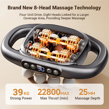 🔥2025 Hot Sale! 16-Speed 8-Head Professional Massage Gun Set