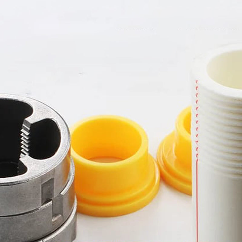 🔥Hot Sale🛠️Electric Drill Compatible PVC Pipe Threader Kit with Various Die Sizes
