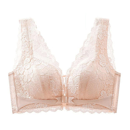 🔥New Hot Selling❤️‍🔥Lace Open Button Closure Anti-Sagging Breathable Bra