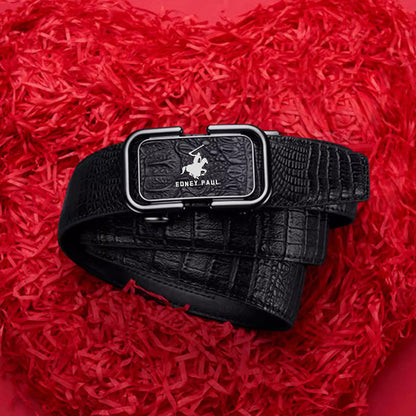 🔥New Hot Selling🔥Men's Crocodile Pattern Belt with Automatic Buckle