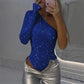 🔥Hot Sale 49% Off👚✨ Women's One Shoulder Sequin Bodysuit – Sparkle & Shine All Night! 💫