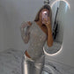 🔥Hot Sale 49% Off👚✨ Women's One Shoulder Sequin Bodysuit – Sparkle & Shine All Night! 💫