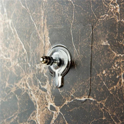 ✨No-Drill Screw Stickers, Strong Adhesive No-Nail, No Drilling Required Adhesive Wall Hooks Wall Mount Screw Hooks Picture Hangers Without Nails for Hanging 2.25 * 2.25 * 0.4 Inch for Kitchen, Bathroom, Home