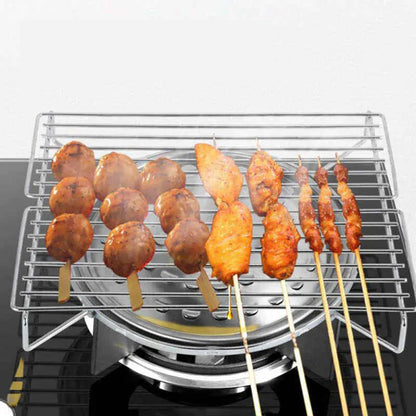 🔥Hot Sale - 49% off🔥Mini Portable Wing Grilling Rack for Gas Stoves