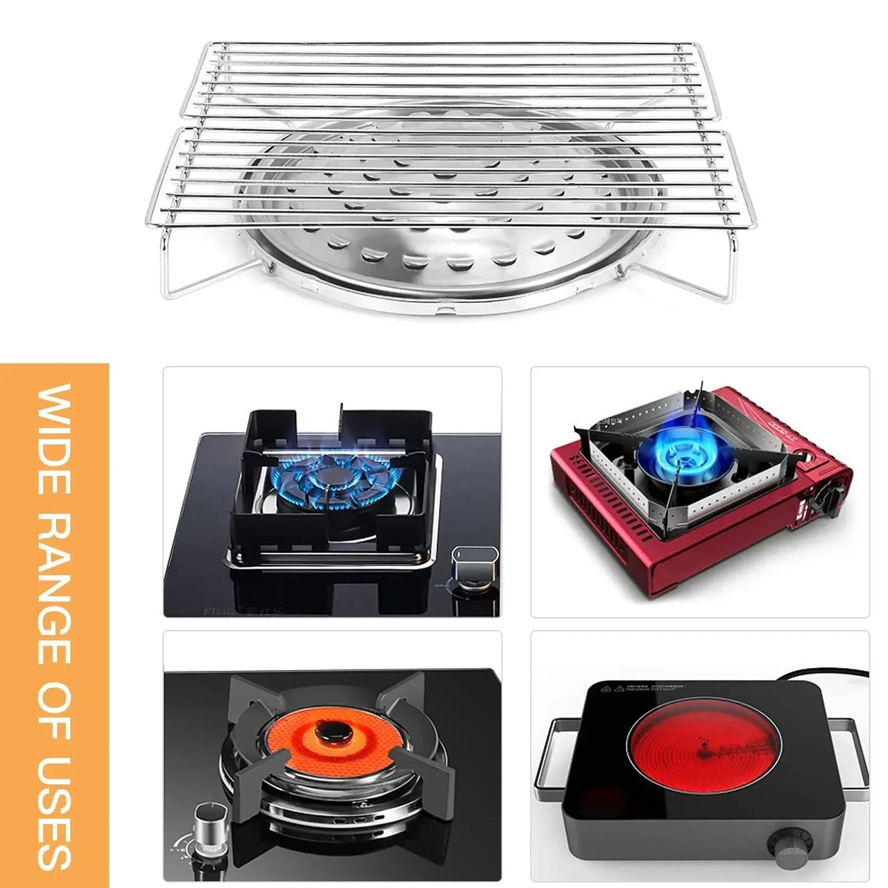 🔥Hot Sale - 49% off🔥Mini Portable Wing Grilling Rack for Gas Stoves