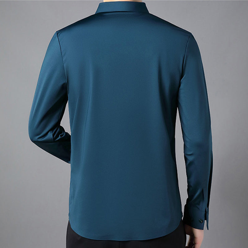 🔥2025 Hot Sale👔Men's Stylish Thickened Seamless Lapel Shirt