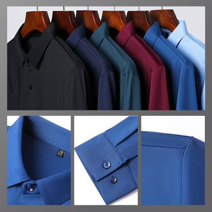 🔥2025 Hot Sale👔Men's Stylish Thickened Seamless Lapel Shirt