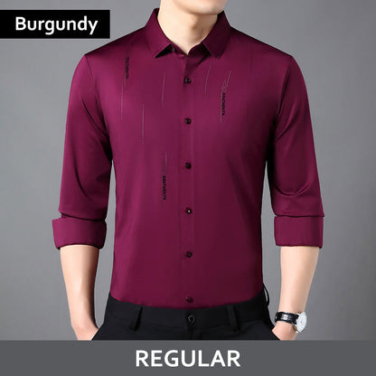 🔥2025 Hot Sale👔Men's Stylish Thickened Seamless Lapel Shirt