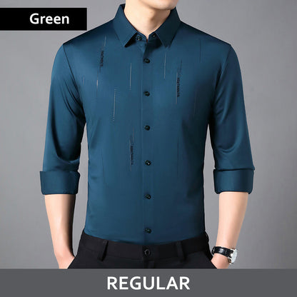 🔥2025 Hot Sale👔Men's Stylish Thickened Seamless Lapel Shirt