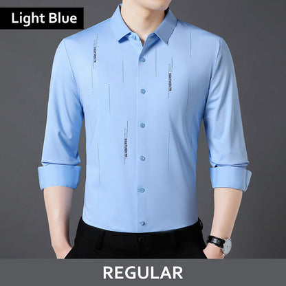 🔥2025 Hot Sale👔Men's Stylish Thickened Seamless Lapel Shirt