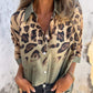 🔥2025 New Arrival - 50% OFF🎉Women's Leopard Print Button Down Shirt
