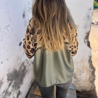 🔥2025 New Arrival - 50% OFF🎉Women's Leopard Print Button Down Shirt