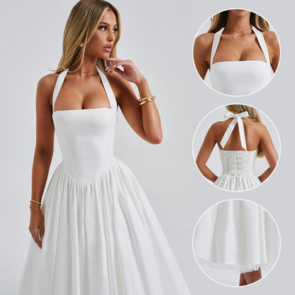 🔥2025 Hot Sale😍Women’s Halter Neck Party Dress✈️Free Shipping