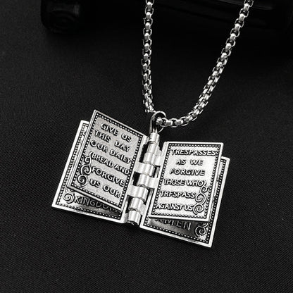 Vintage Bible Pendant Necklace