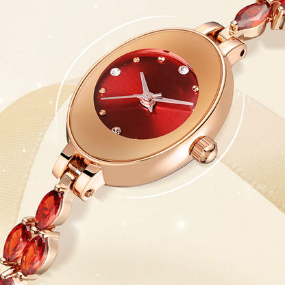 ✨2025 New Design🎀⌚Women's Colored Zircon Bracelet Watch