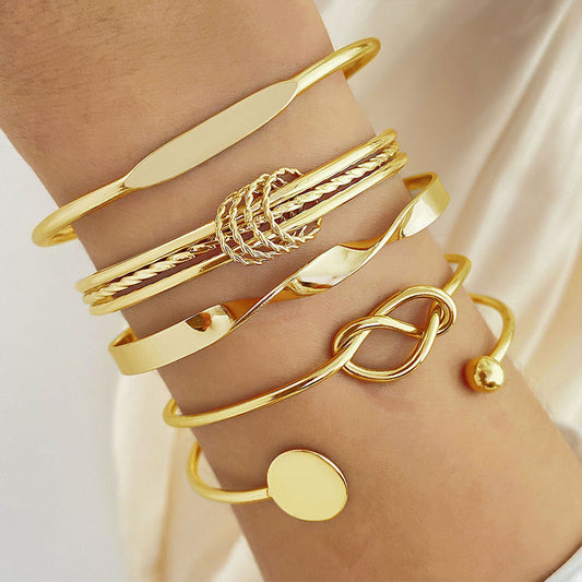 Elegant Twist Bracelet Set for Women