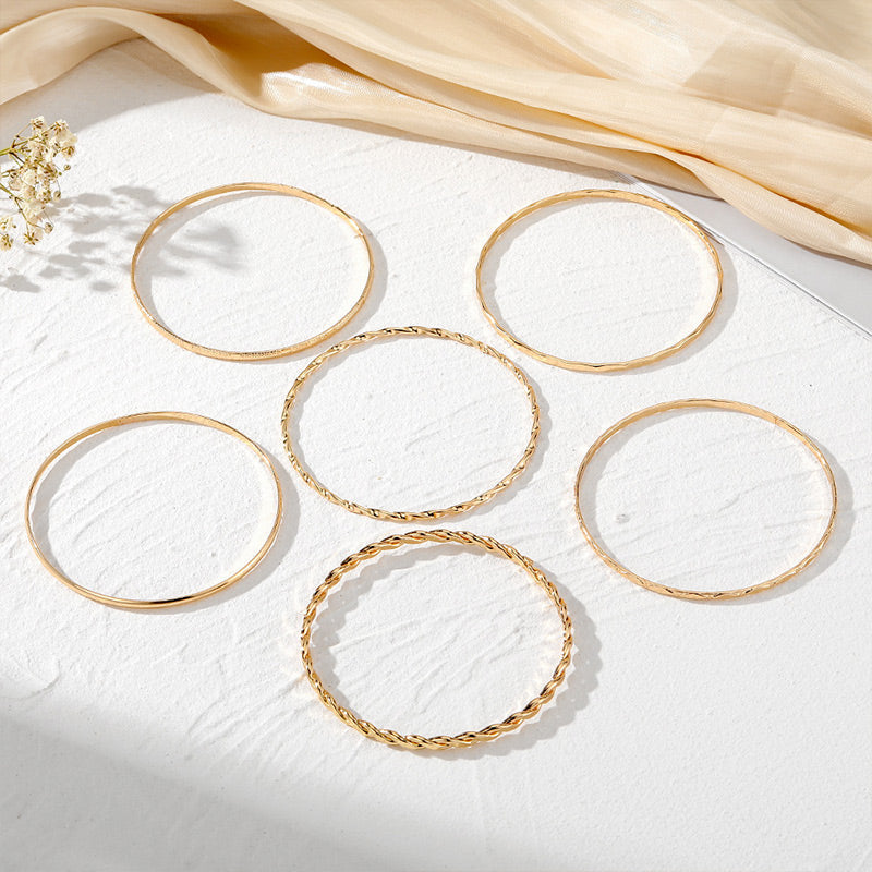 Elegant Twist Bracelet Set for Women