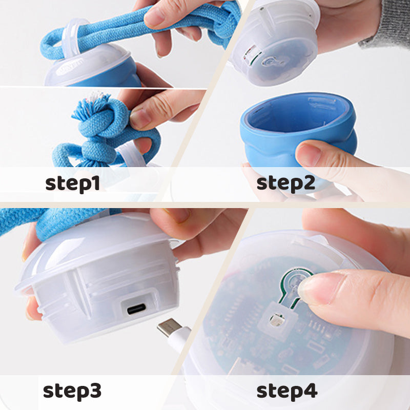 🐾 50% OFF NOW! 🎾 Interactive Electronic Pet Toy Ball – Auto-Motion, Chew-Resistant & Calming for Cats/Dogs, Soothing Boredom 🔋✨📦