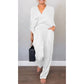 🌸NEW HOT SALE💞Women's 2-Piece Wrap V-Neck Top & Pants Set