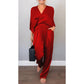 🌸NEW HOT SALE💞Women's 2-Piece Wrap V-Neck Top & Pants Set