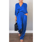 🌸NEW HOT SALE💞Women's 2-Piece Wrap V-Neck Top & Pants Set