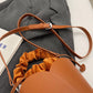 🎁Hot sale 49% OFF✨ Handmade PU Leather Drawstring Bucket Bag – Stylish & Versatile! 👜