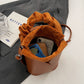 🎁Hot sale 49% OFF✨ Handmade PU Leather Drawstring Bucket Bag – Stylish & Versatile! 👜
