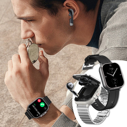 🔥2025 New Hot Sale🔥 2-in-1 Bluetooth Earphones Smartwatch ✈️ Free Shipping