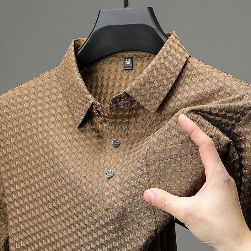 🎉Men's Textured Short Sleeve Shirt🎉 - Buy 2 Get Free Shipping