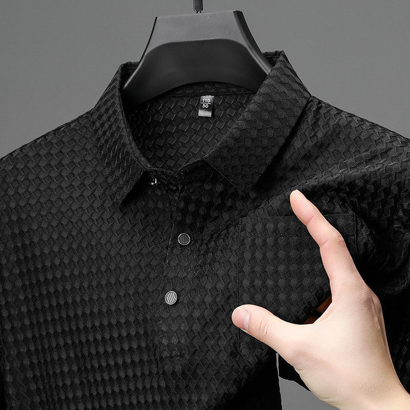 🎉Men's Textured Short Sleeve Shirt🎉 - Buy 2 Get Free Shipping
