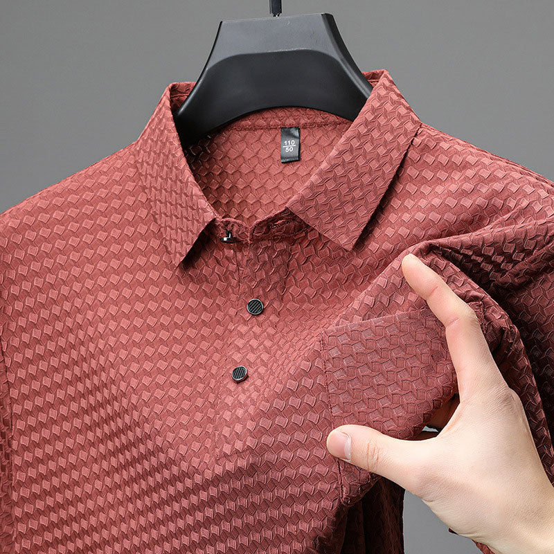 🎉Men's Textured Short Sleeve Shirt🎉 - Buy 2 Get Free Shipping