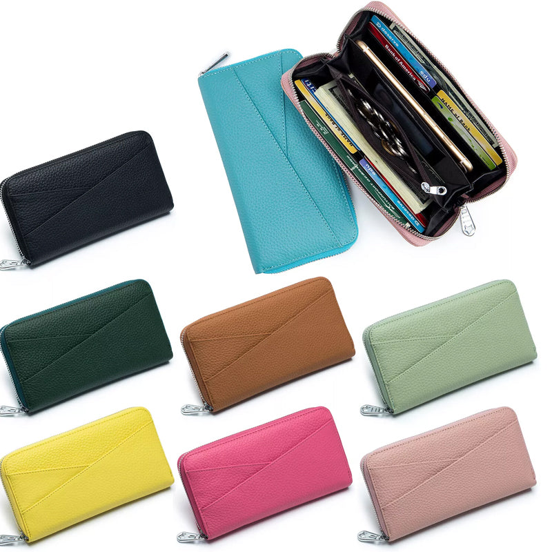 🔥Exclusive 2025 Luxury Sale✨RFID Blocking Anti-Theft PU Leather Wallet – Secure & Stylish! 🛡️💼