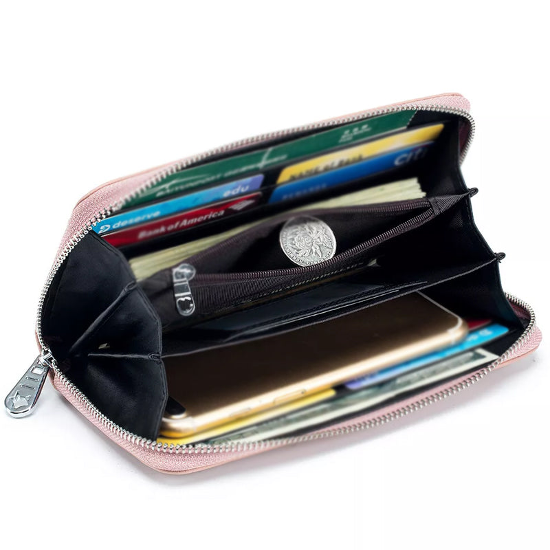 🔥Exclusive 2025 Luxury Sale✨RFID Blocking Anti-Theft PU Leather Wallet – Secure & Stylish! 🛡️💼