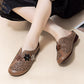 ⏳ Limited time 50% off! 💥Women's Elegant PU Leather Slide Sandals with Floral Design（The more you buy, the higher the discount）